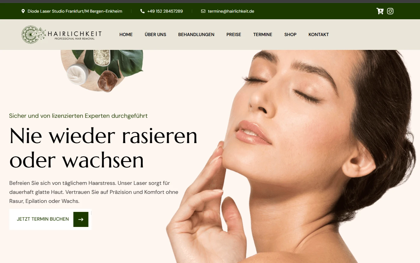 Hairlichkeit website preview